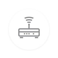 Router icon, vector