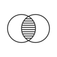Merging linear icon. Thin line illustration. Integration abstract metaphor contour symbol. Vector isolated outline drawing