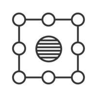 Isolation symbol linear icon. Thin line illustration. Insulation abstract metaphor contour symbol. Vector isolated outline drawing