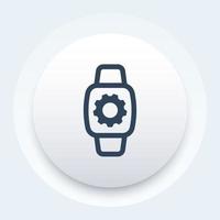 watch repair icon, vector sign
