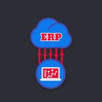 ERP software solutions vector