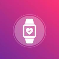 Heart rate vector icon