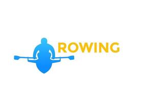 Rowing, vector logo element, icon