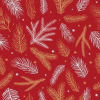 Christmas and New Year seamless pattern, vector xmas background