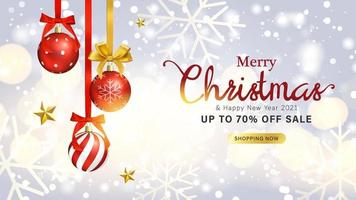 Modern Merry christmas and New year background vector