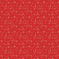 fondo rojo de navidad. patrón de navidad sin costuras vector