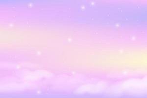 Galaxy fantasy background with pastel colors vector