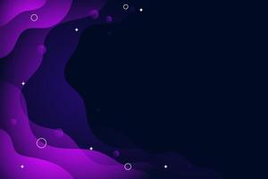 Wavy space background with stars vector