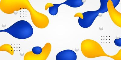 Abstract liquid shapes background vector