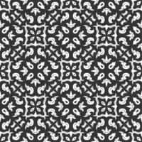 Black and white pattern ornament shape. Simple seamless abstract background vector