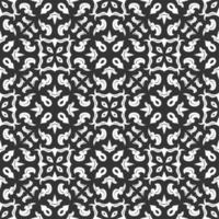 Black and white pattern ornament shape. Simple seamless abstract background vector