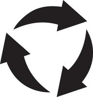 Recycle icon symbol vector