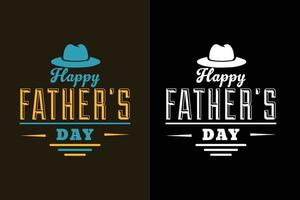 Happy father's day typography daddy t shirt and merchandise vector