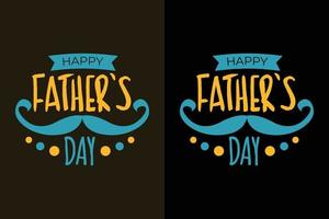 Happy father's day typography daddy t shirt and merchandise vector