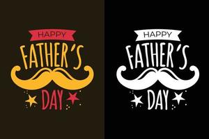 Happy father's day lettering quotes or slogan vector