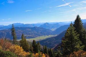 Summit of Kampenwand Mountain on a beautiful autumn day