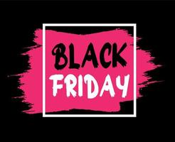 Black Friday Design Vector day 29 November Holiday marketing abstract Sale illustration Black Pink And White