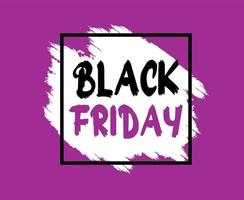 Black Friday Design Vector day 29 November Holiday marketing abstract Sale illustration Black White And Purple