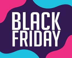 Black Friday Design Vector day 29 November Holiday marketing Pink And Cyan abstract Sale illustration with Purple background