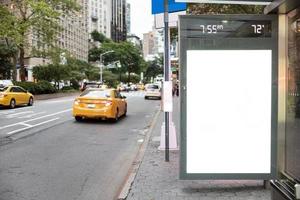 mock up billboard bus stop 2 photo
