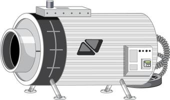 Part of space station isolated vector