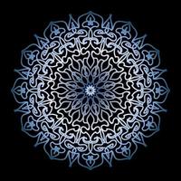 Decorative background with ornamental round pattern vector