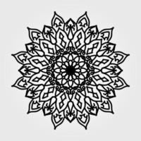 Circular pattern mandala art decoration elements vector