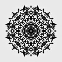 Circular pattern mandala art decoration elements vector