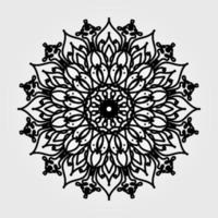 Circular pattern mandala art decoration elements vector