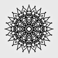 Circular pattern mandala art decoration elements vector