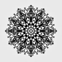 Vector round abstract circle. Mandala style.