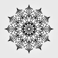 Decorative background with ornamental round pattern vector