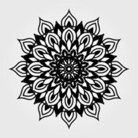 Decorative background with ornamental round pattern vector