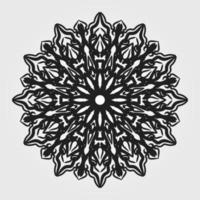 Decorative background with ornamental round pattern vector