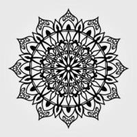 Decorative background with ornamental round pattern vector