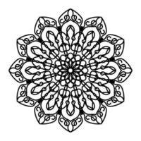Decorative background with ornamental round pattern vector