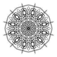 Decorative background with ornamental round pattern vector