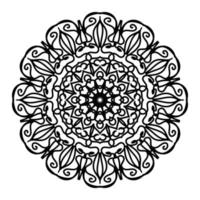 Decorative background with ornamental round pattern vector