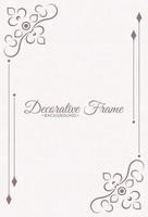 vintage ornamental frame design template vector