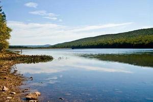 Lake with reflection photo