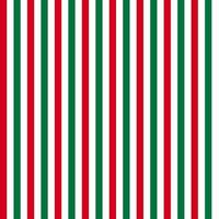 diseño de patrones simplemente sin fisuras para regalo de Navidad con tiras rojas y verdes aisladas sobre fondo blanco. vector