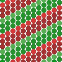 Simply seamless pattern design of red and green balls isolated on white background. It is the theme of Christmas festival. vector