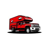 camper truck vector