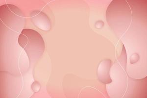 fondo abstracto dinámico 3d fluido suave degradado rosa color pastel vector