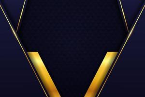 Luxury Background Modern Realistic Diagonal Overlapped Golden Layer vector