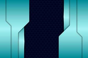 Modern Technology Background Overlapped Layer Futuristic 3D Shiny Light Blue vector