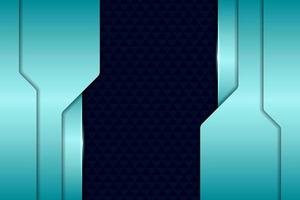 Modern Technology Background Overlapped Layer Futuristic 3D Shiny Light Blue vector