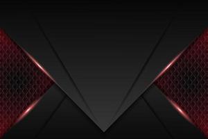 Modern Technology Background Metallic 3D Futuristic Gaming Glow Red vector