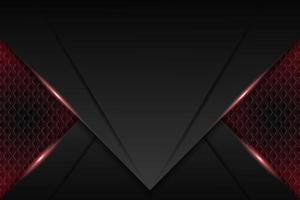 Modern Technology Background Metallic 3D Futuristic Gaming Glow Red vector