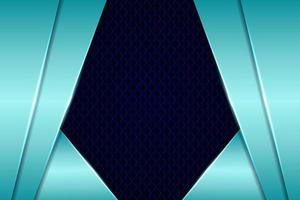 Modern Technology Background Premium Futuristic 3D Overlapped Diagonal Layer Shiny Light Blue Hexagon vector